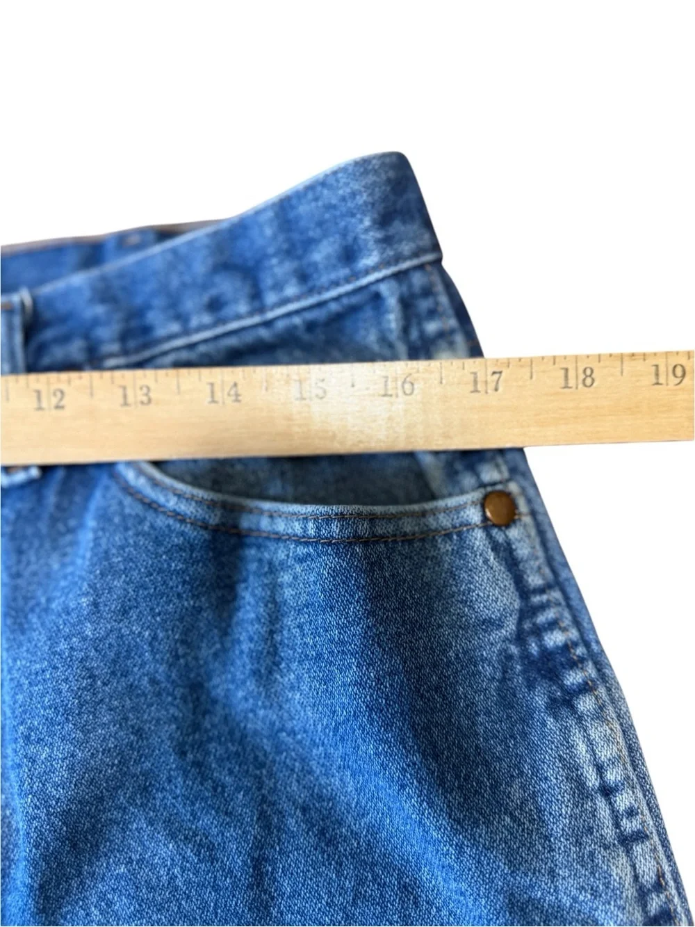 Wrangler 936PWD Cowboy Cut Slim Fit Jeans 34x29 Medium Wash 100% Cotton EUC